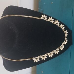 Karin Russel Elegant Gold Floral Necklace
21"